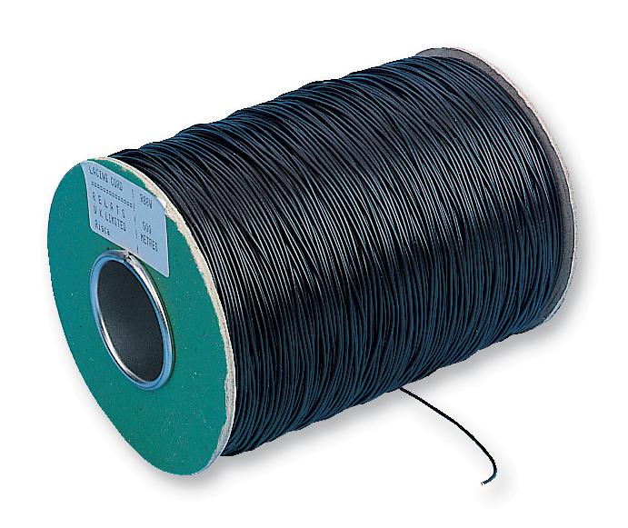 LC143 BK088 LACING CORD, BLK, AM, 2.16MM, 457.2M ALPHA WIRE