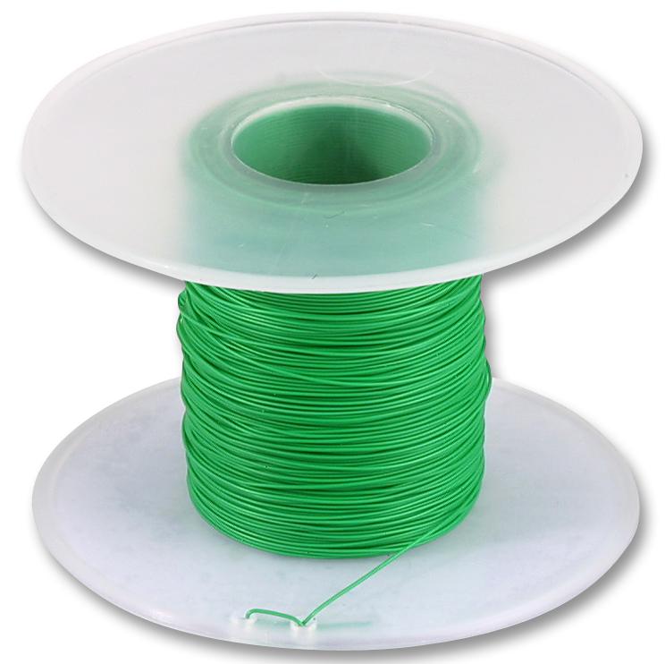 100-26TG WIRE, ETFE, 26AWG, GREEN, 100M PRO POWER