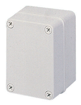 PC MH 125 G ENCLOSURE BOX, POLYCARBONATE, IP67, GREY LID FIBOX