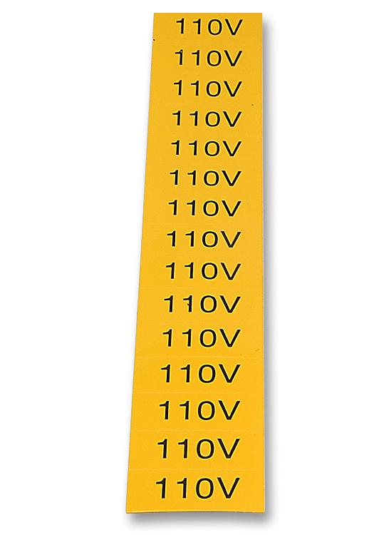 13033 LABEL, 110V, CARD OF 20 TE CONNECTIVITY
