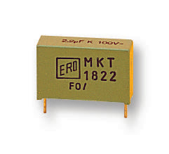 MKT1822522016 CAP, 2.2µF, 100V, 20%, PET VISHAY