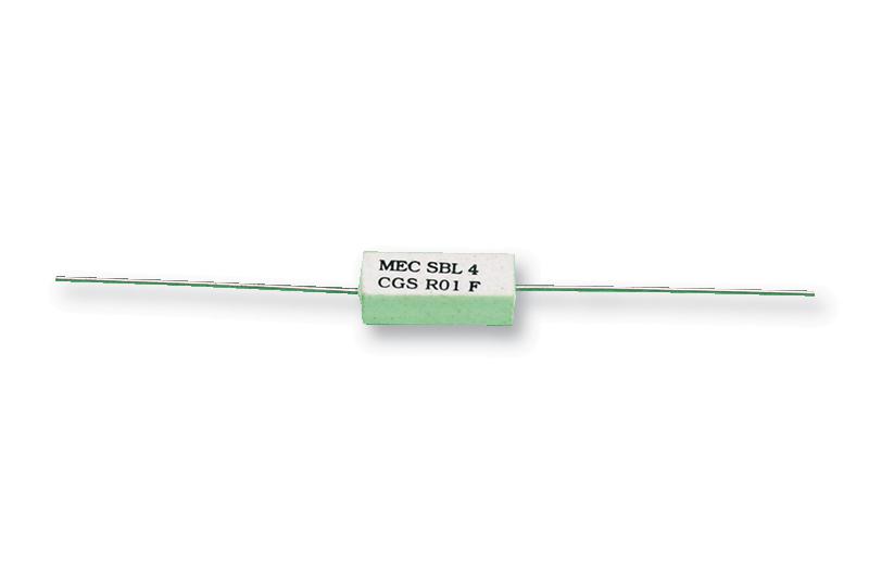 SBL4R01J RES, 0R01, 5%, 4W, AXIAL, WIREWOUND CGS - TE CONNECTIVITY