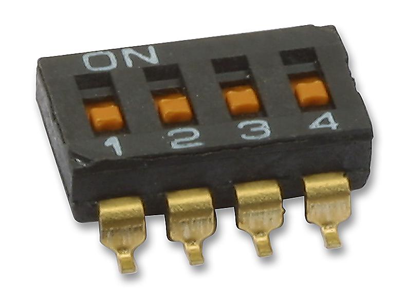 A6S-4102-H SWITCH, DIP, SMD, 4WAY OMRON