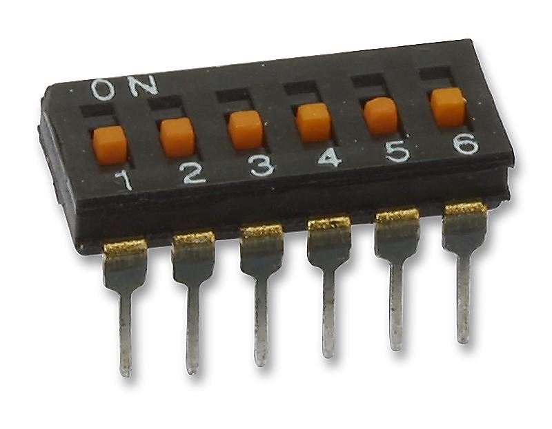 A6T-6104 SWITCH, DIL, 6WAY OMRON