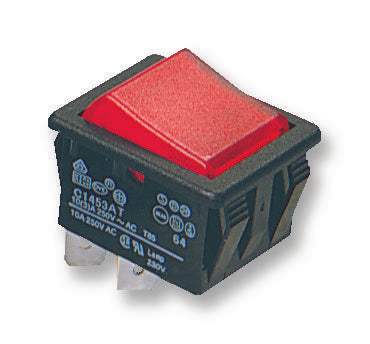 C1553ATNAE SWITCH, DPST, RED, 16A, 250V ARCOLECTRIC (BULGIN LIMITED)