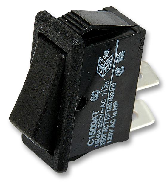 C1522ATAAA SWITCH, DPST, 16A, 250VAC, BLACK ARCOLECTRIC (BULGIN LIMITED)