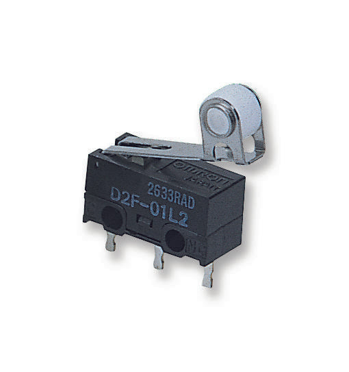 D2F-01L3-D3 MICROSWITCH, 0.1A, SLIM ROLLER OMRON