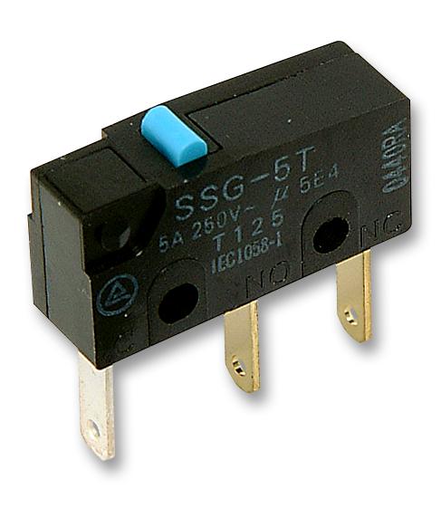 SSG-5L2P MICROSWITCH, 5A, HINGE ROLLER OMRON