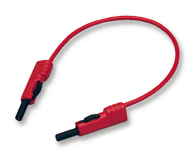 973647101 TEST LEAD, RED, 2M, 60V, 16A HIRSCHMANN TEST AND MEASUREMENT