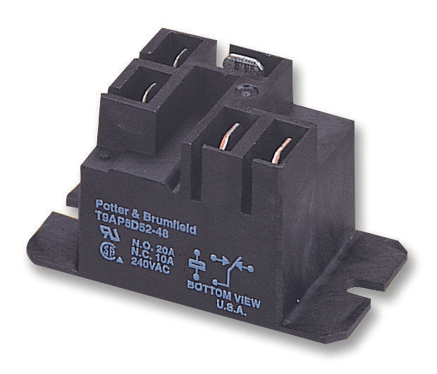 T9CP1A54-240 RELAY, SPST-NO, 250VAC, 30A TE CONNECTIVITY