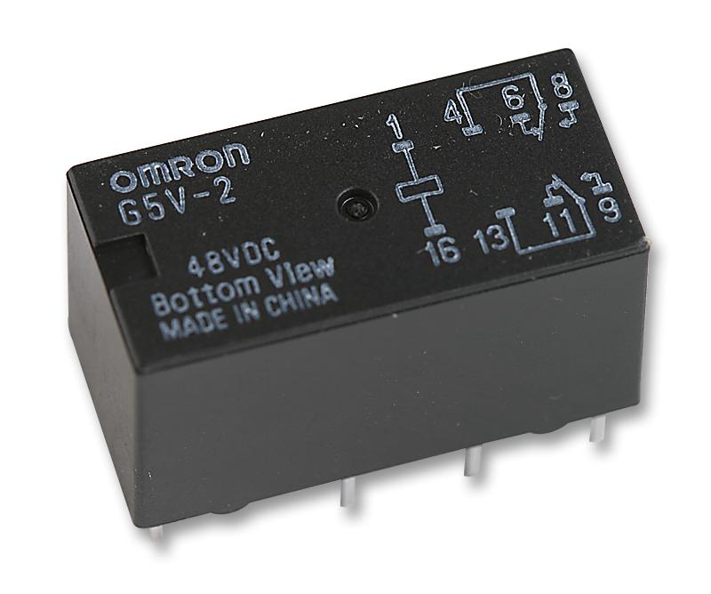 G5V-2 4 DC48 RELAY, SIGNAL, DPDT, 30VDC, 2A OMRON