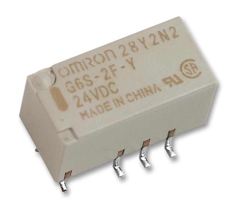 G6S-2F-Y-TR   DC5 SIGNAL RELAY, DPDT, 5VDC, 2A, SMD OMRON