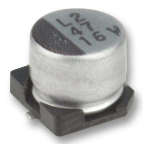 MCEEL25V106M5X5.2 CAP, 10µF, 25V, RADIAL, SMD MULTICOMP PRO