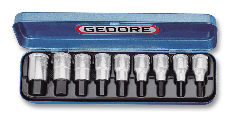 IN 19 PM SOCKET DRIVER SET, 1/2" GEDORE