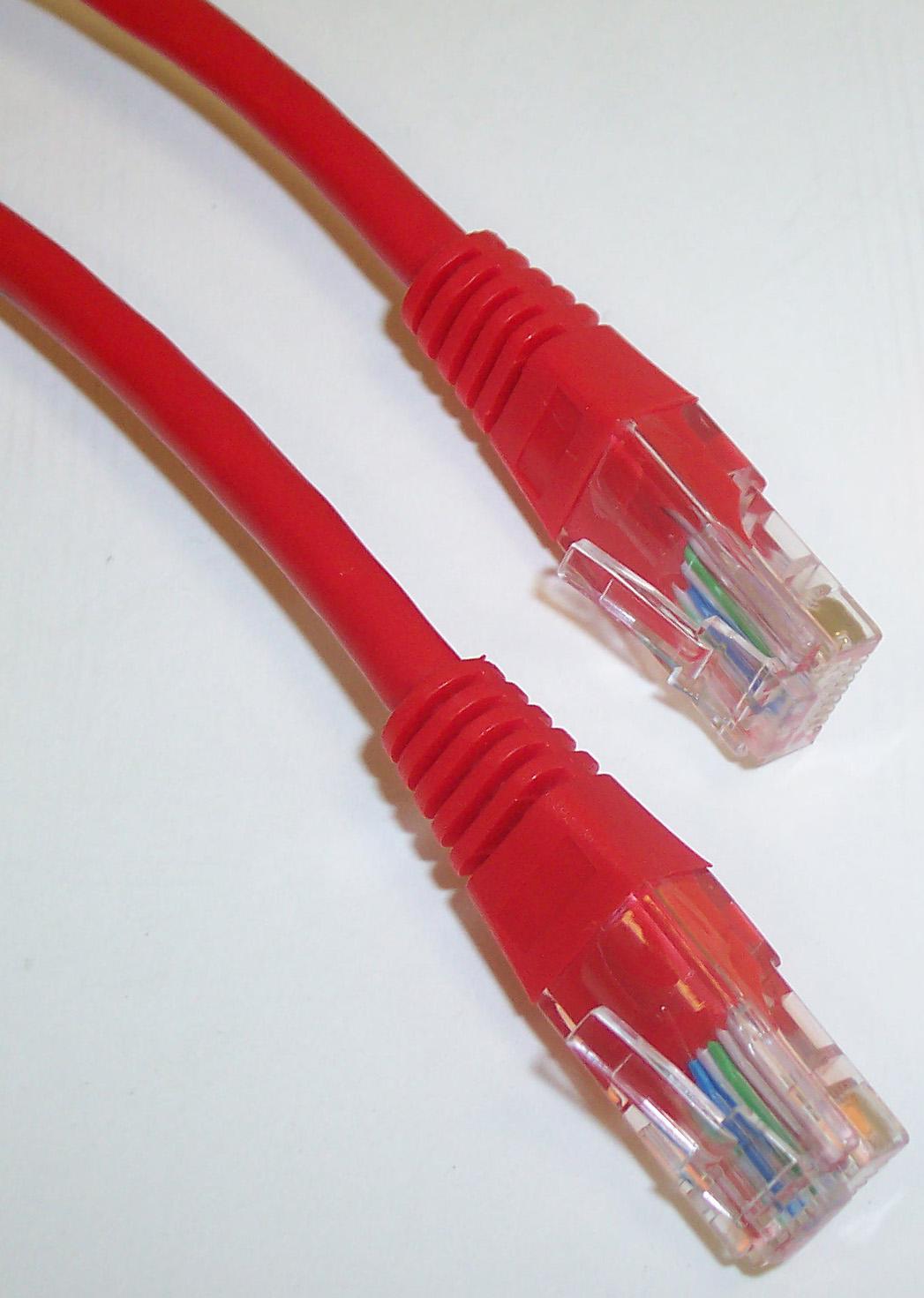 PS11046 PATCH LEAD,  CAT 5E,  6M RED PRO SIGNAL