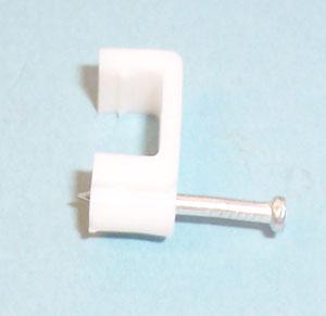 CHF-8MM WHITE CABLE CLIP, POLYETHYLENE, 8MM, WHITE PRO POWER