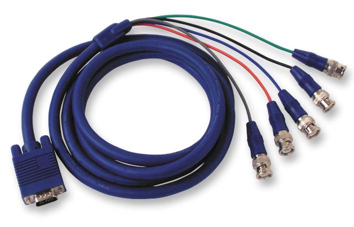 104-600-030 LEAD, VGA TO 5X BNC LEAD, 0.3M VDC