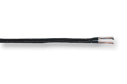 2812X 0.5 BLK FIG 8 CABLE, 2CORE, 0.5MM2, BLK, PER M MULTICOMP PRO