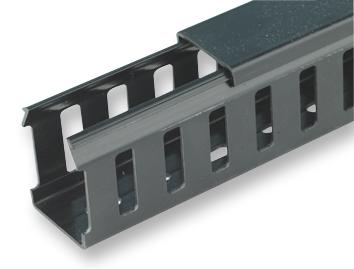 0845 0256 010 CABLE TRUNKING, 75X100MM, 2M LENGTH, BLK PRO POWER