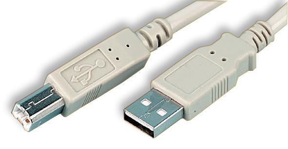 PSG91637 LEAD, USB A MALE-B MALE, BEIGE 1M PRO SIGNAL
