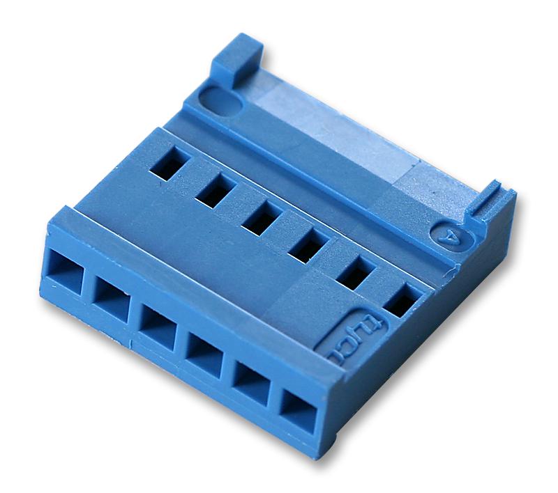 281838-6 HOUSING, CRIMP, RECEPTACLE, 2.54MM, 6WAY AMP - TE CONNECTIVITY