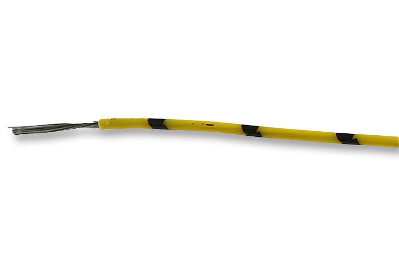 MP005383 HOOK-UP WIRE, 1.55MM, BLACK/YELLOW, 100M MULTICOMP PRO