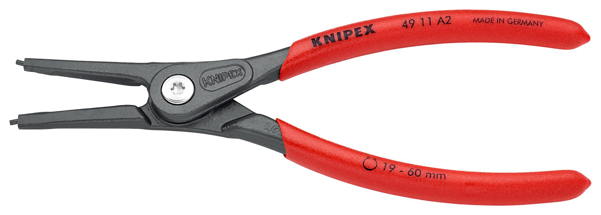 49 11 A2 CIRCLIP PLIER, EXT, STRAIGHT KNIPEX
