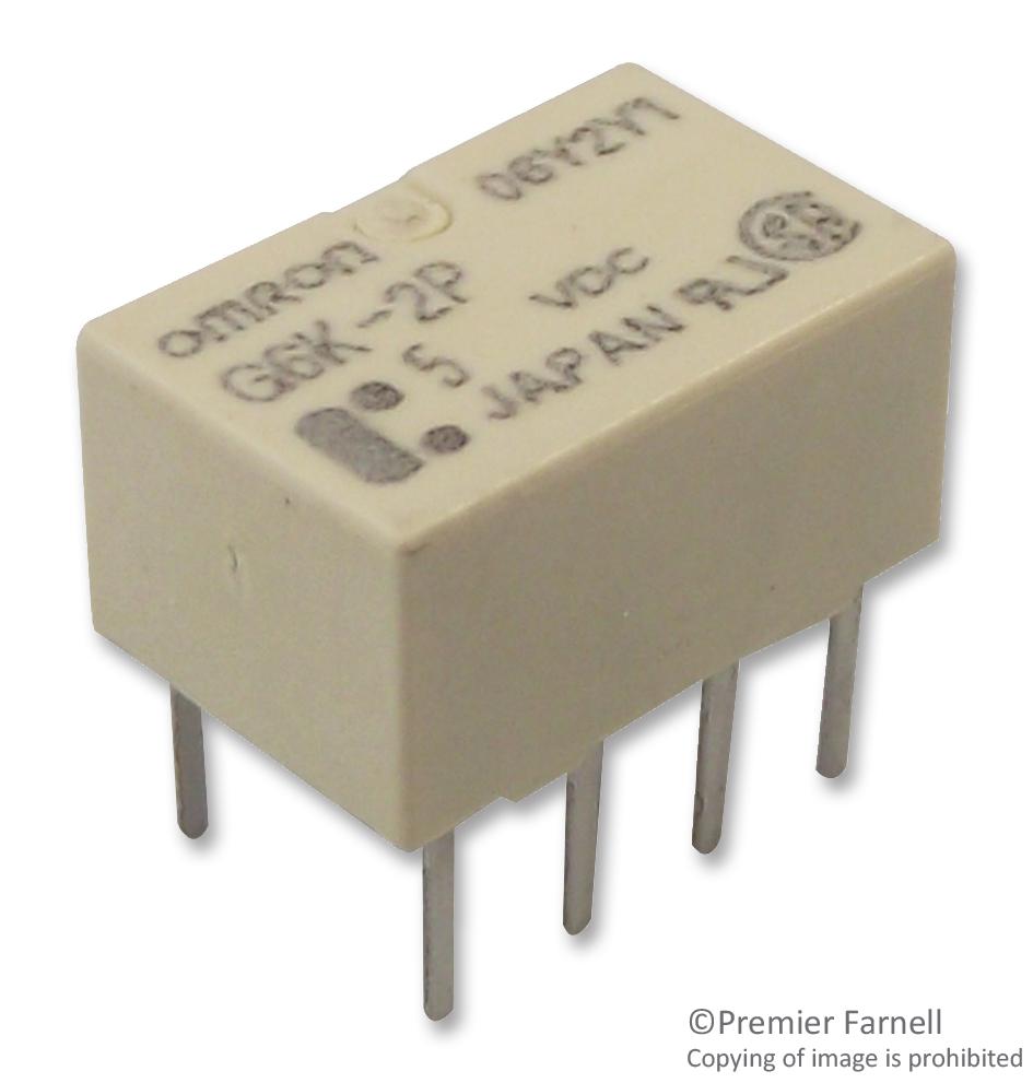 G6SK-2   DC5 SIGNAL RELAY, DPDT, 5VDC, 2A, THT OMRON