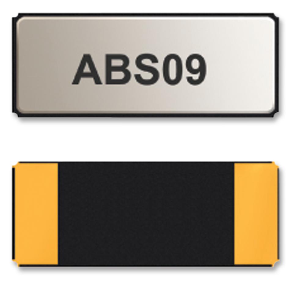 ABS09-32.768KHZ-1-T CRYSTAL, 32.768KHZ, 12.5PF, 4.1 X 1.5MM ABRACON