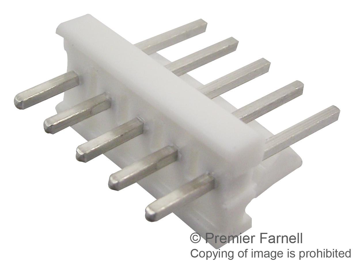 640456-5 CONNECTOR, HEADER, THT, 2.54MM, 5WAY AMP - TE CONNECTIVITY