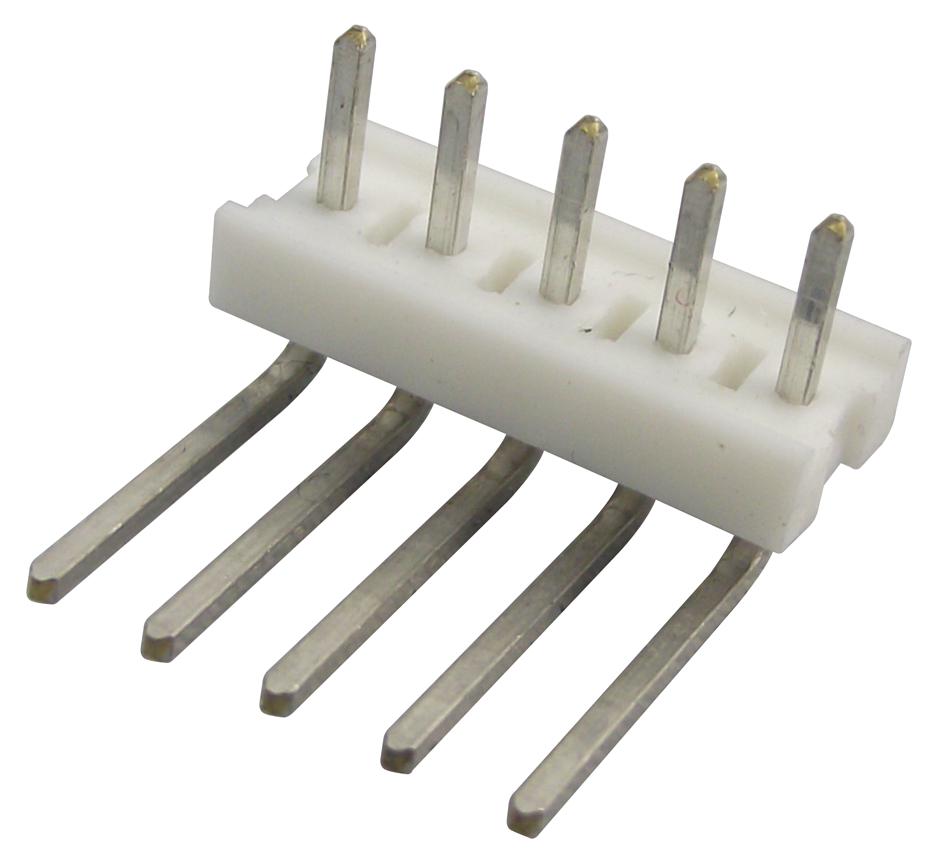 640457-5 HEADER, RIGHT ANGLE, 0.1", 5WAY AMP - TE CONNECTIVITY