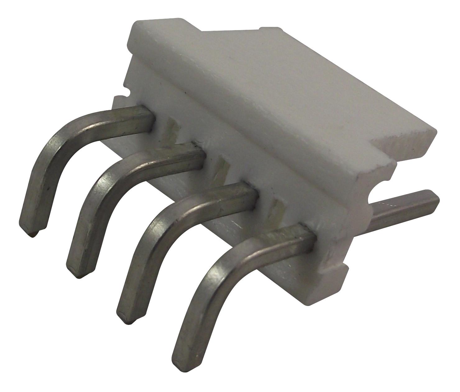 640389-4 HEADER, RIGHT ANGLE, 0.156", 4WAY AMP - TE CONNECTIVITY