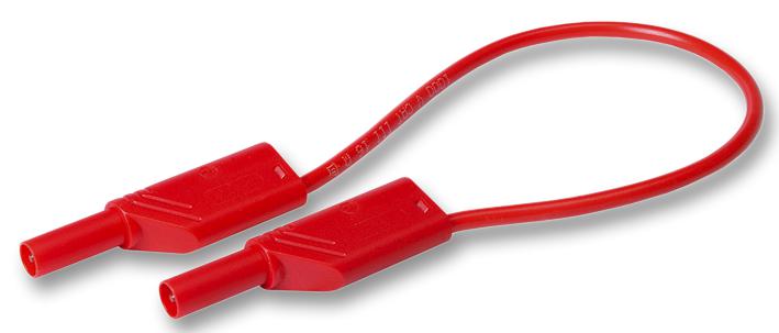 934095101 TEST LEAD, RED, 1M, 1KV, 16A HIRSCHMANN TEST AND MEASUREMENT