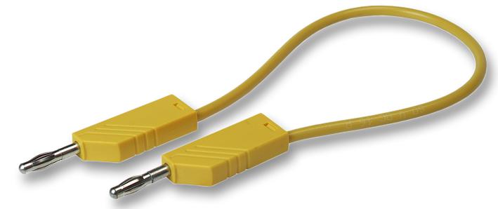 934092103 TEST LEAD, YELLOW, 1M, 60V, 16A HIRSCHMANN TEST AND MEASUREMENT