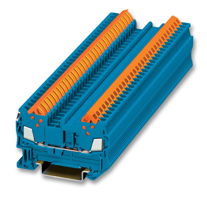 3205022 TERMINAL BLOCK, DIN RAIL, 2POS, 12AWG PHOENIX CONTACT