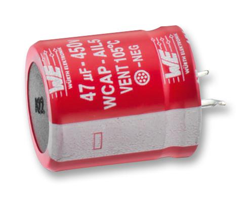 WURTH ELEKTRONIK Aluminium Electrolytic Capacitors - Snap In / 861111486031 CAP, 180µF, 450V, ALU ELEC, SNAP-IN WURTH ELEKTRONIK 2466107 861111486031