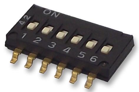 A6H-6101 SWITCH, DIP, 1/2 PITCH, SMD OMRON