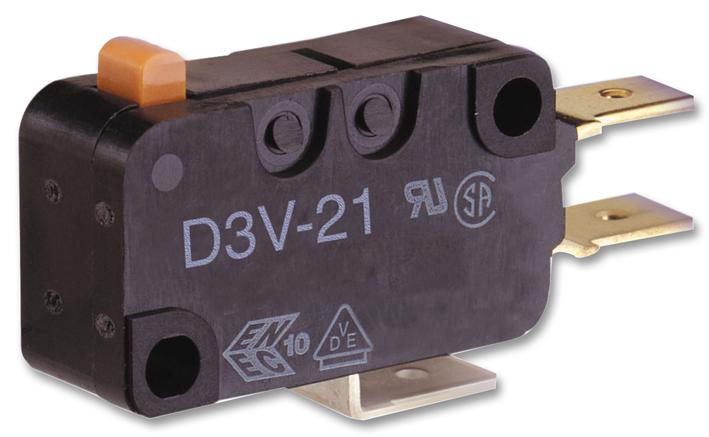 D3V-161M-1C5 MICROSWITCH, SPDT, 16A, SHORT LEVER OMRON