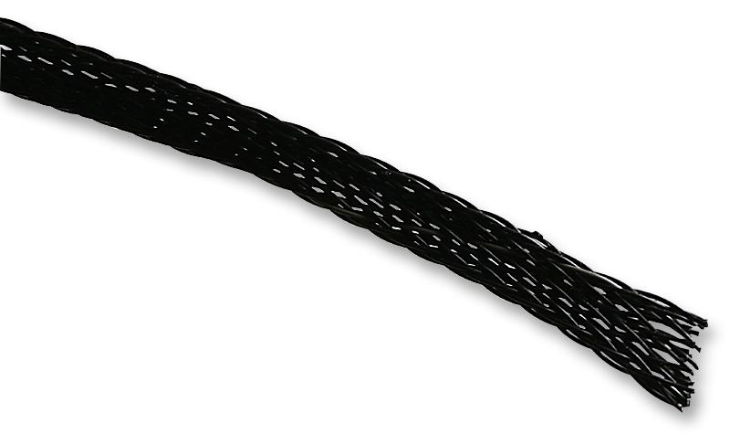 PP3/8-09 SLEEVING, BRAID, BLACK/WHITE, 50M PRO POWER