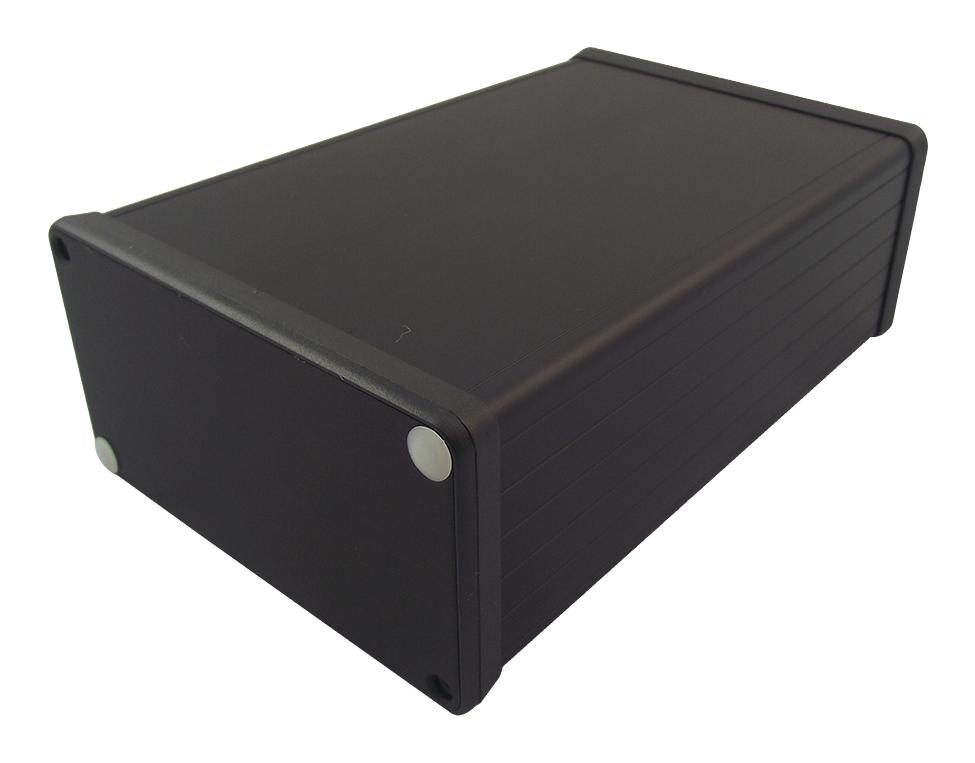 1455L1601BK BOX, BLACK, ALUMINIUM END PLATE HAMMOND
