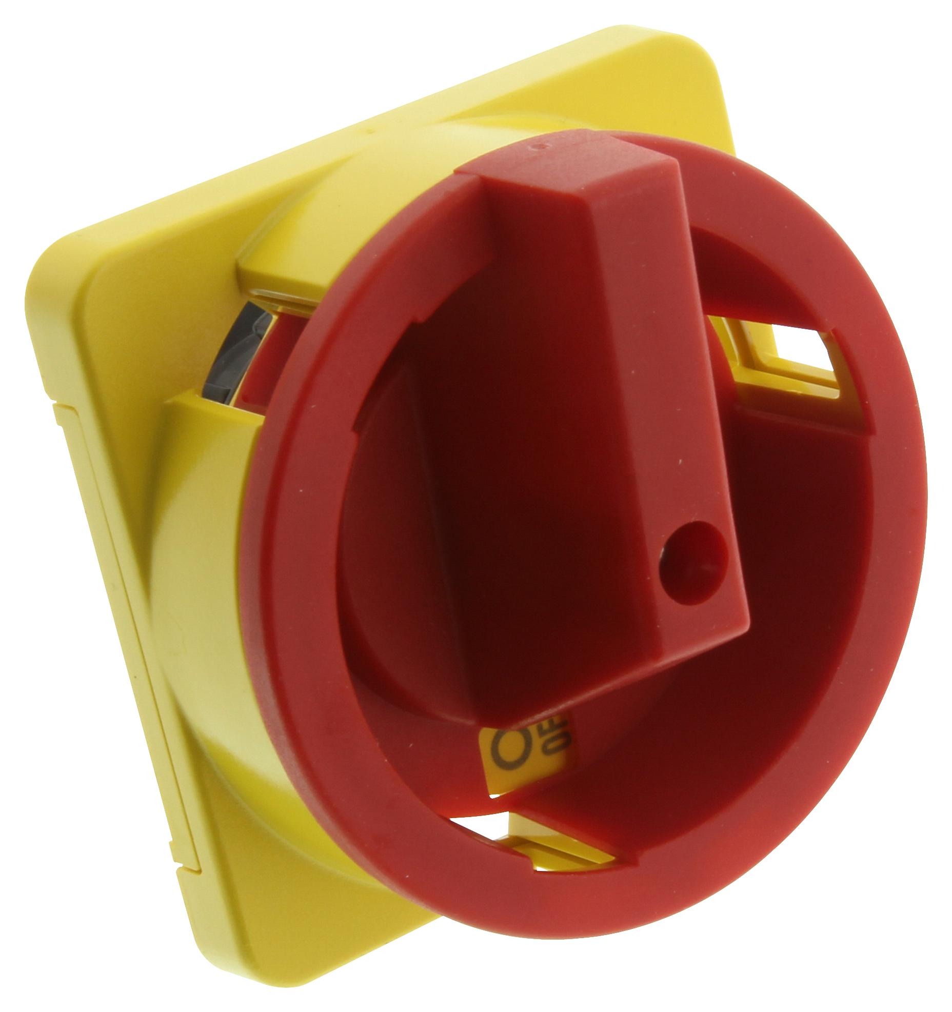 H69-0001 HANDLE, 64MM, INTERLOCKED, RED/YELLOW IMO PRECISION CONTROLS