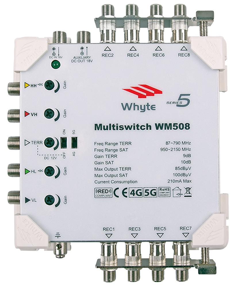 10001 MULTISWITCH, 5-WIRE, 8 WAY WHYTE
