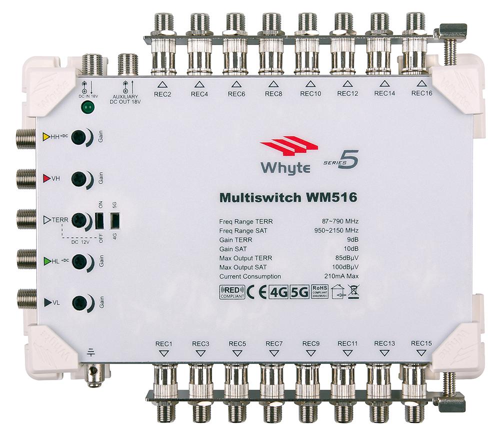 10003 MULTISWITCH, 5-WIRE, 16 WAY WHYTE