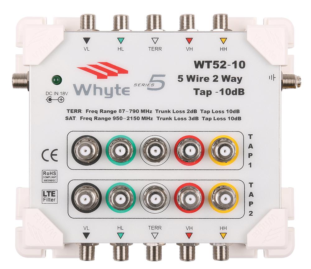 10011 WT52-10 SERIES 5 WIRE 2 WAY 10DB TAP WHYTE