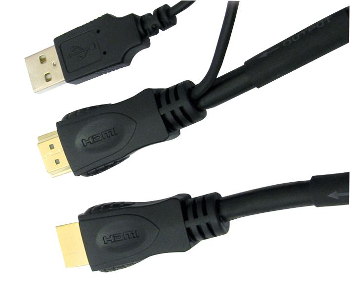 NLHDMI-EXT40M CABLE ASSY, HDMI-HDMI/USB PLUG, 40M PRO SIGNAL