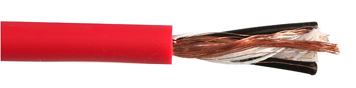 BMIC029RED MIC CABLE BALANCED 24AWG RED 100M PRO POWER