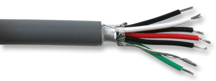 9536 060U500 CABLE, 6CORE, 24AWG, 152M, 300V BELDEN