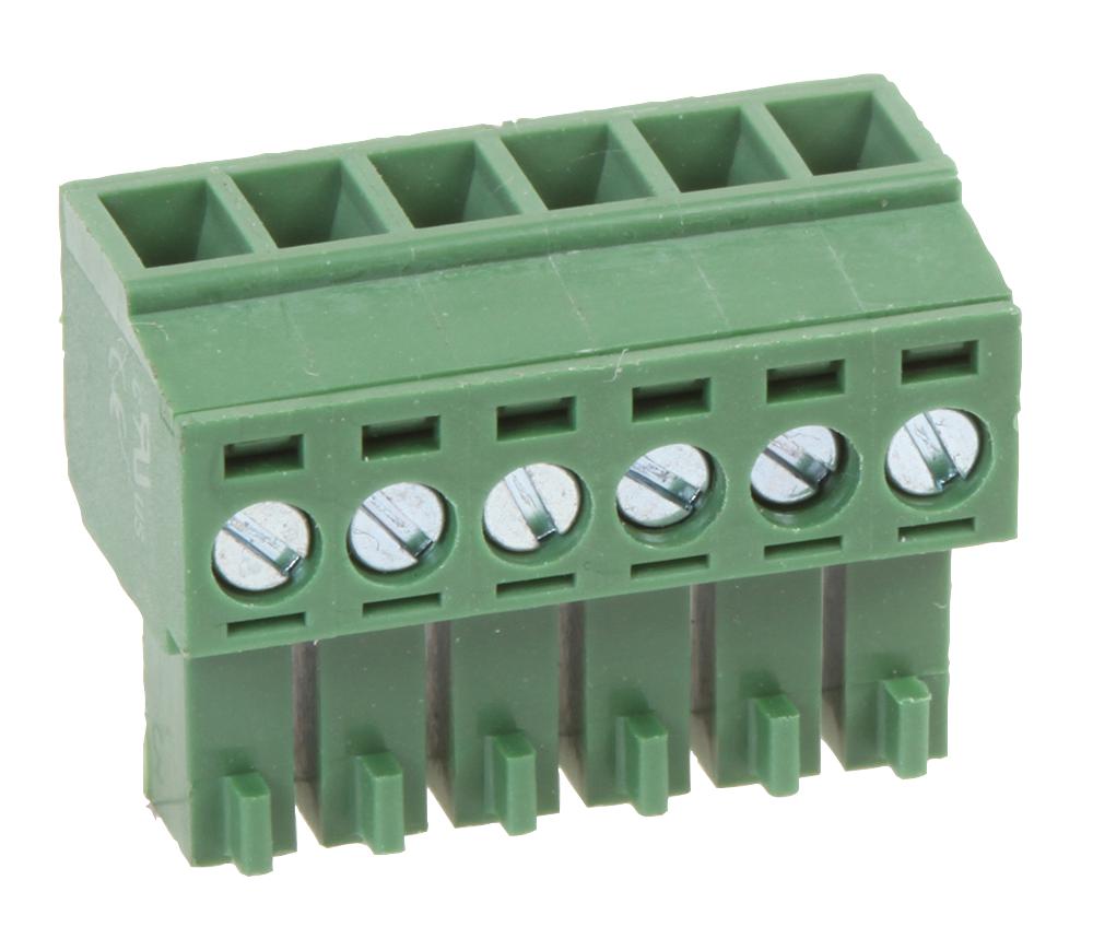 MC000060 TERMINAL BLOCK, PLUGGABLE, 6POS, 16AWG MULTICOMP PRO