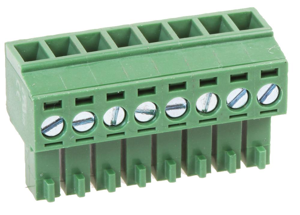 MC000061 TERMINAL BLOCK, PLUGGABLE, 8POS, 16AWG MULTICOMP PRO