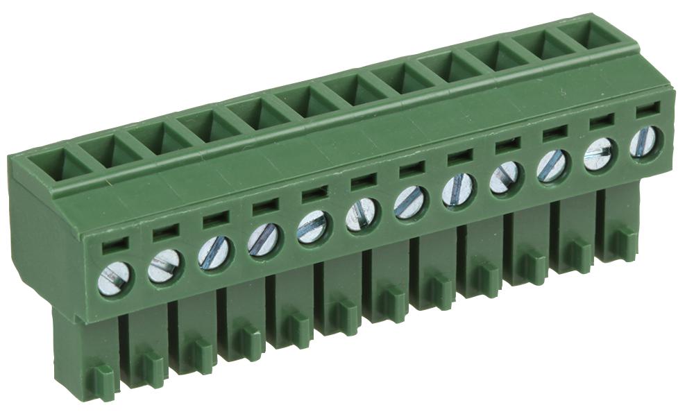 MC000103 TERMINAL BLOCK, PLUGGABLE, 12POS, 16AWG MULTICOMP PRO